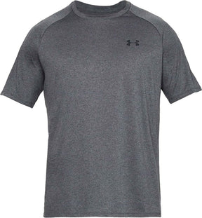 Under armour ua tech 2.0 ss tee-gry heren sportshirt - carbon heather - zwart m