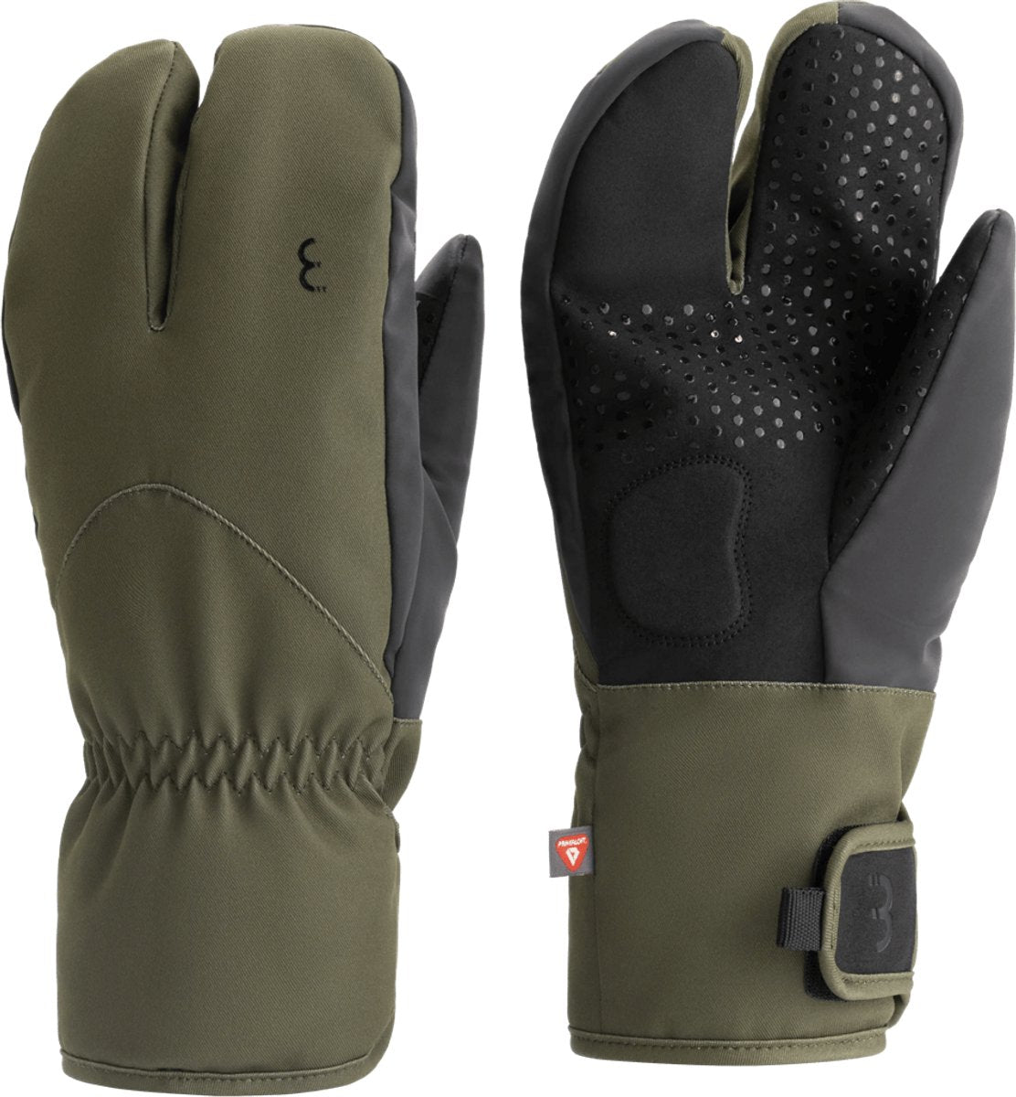 Bbb cycling subzero 2 x 2 fietshandschoenen winter - thermo - waterdicht winddicht - touchscreen - groen - m - bwg-50 m