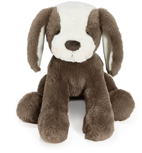 Bunnies by the bay knuffel hond - knuffeldier - geborduurde details - 41 cm - cacao