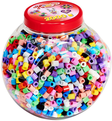 Hama maxi strijkkralen pastelmix - creatieve speelgoedset 2000 stuks.
