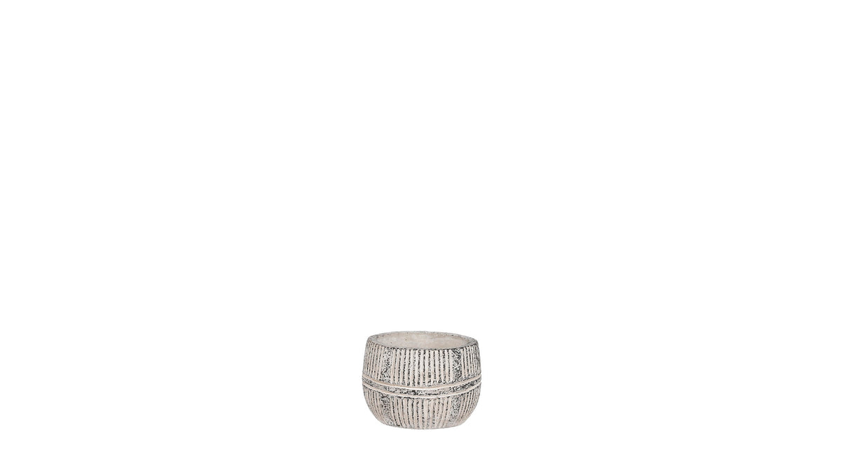 Olaf pot rond grijs - h7xd8cm