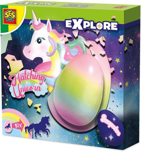 Ses creative - explore - unicorn uitbroeden - verrassingsei met groeiende eenhoorn - unicorn speelgoed