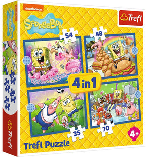 Trefl puzzel spongebob onderwaterleven - 4in1 fsc mix 70%.