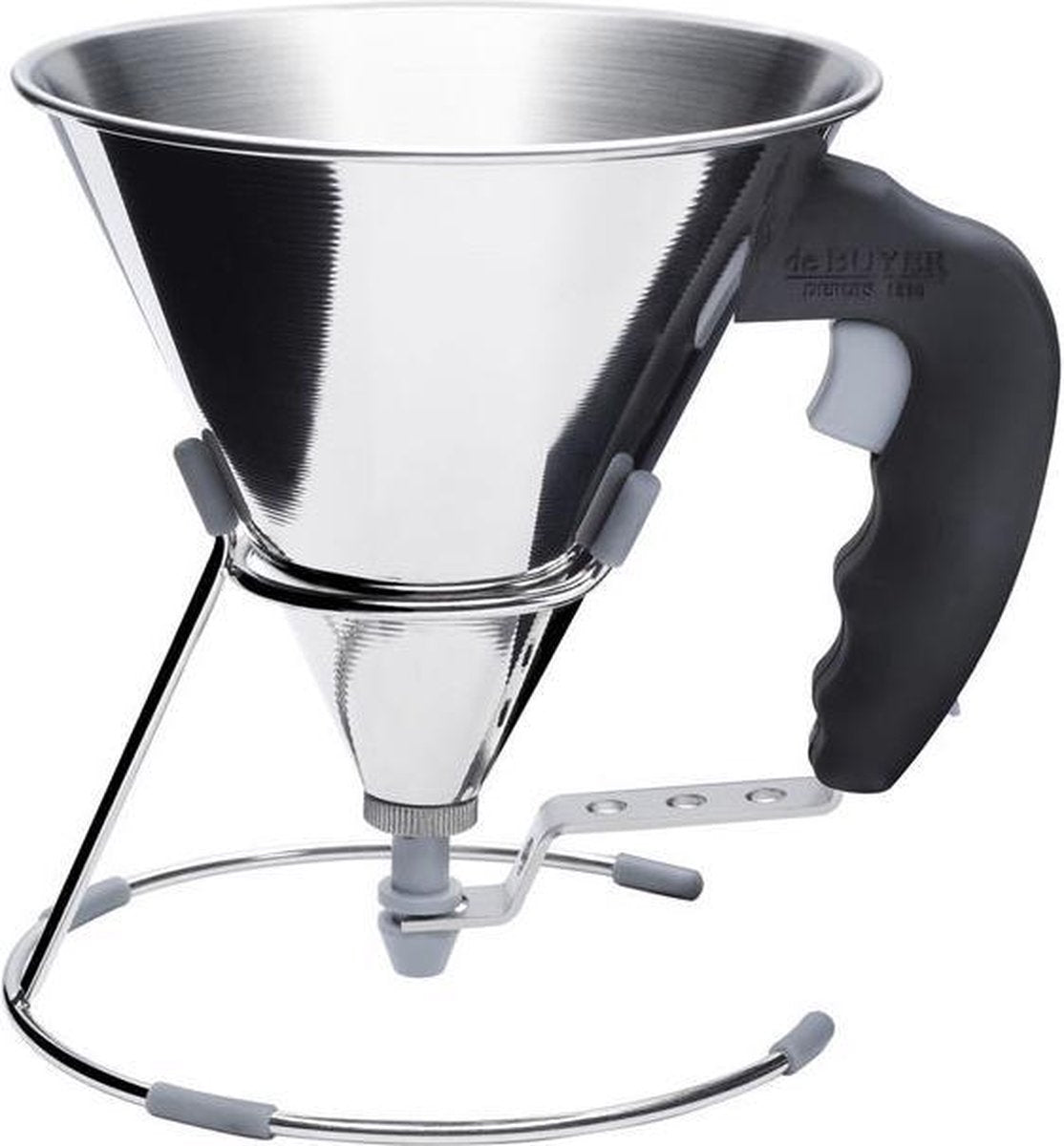 Debuyer de buyer kwik mini doseertrechter - 0,8l - rvs - zwart