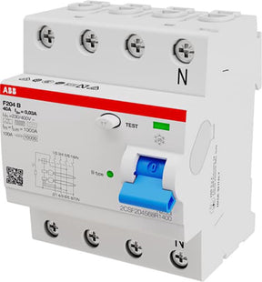 Busch-jaeger abb aardlekschakelaar 4-polig 40a 30ma f204b-40 0.03 type b