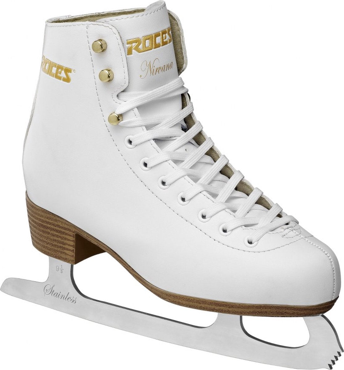 Roces – nirvana – kunstschaatsen – schaatsen dames – wit – extra enkelsteun comfort warmvoering – maat eu 40