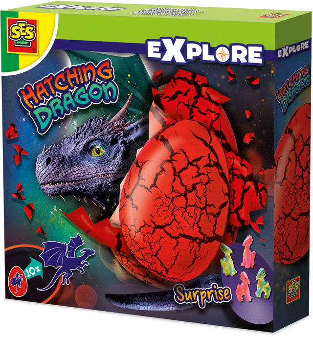 Ses creative draak uitbroeden - drakenei met verrassing - vanaf 5 jaar - verrassingsei - schoencadeautjes sinterklaas