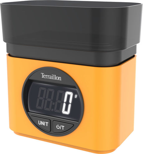 Terraillon ba22 mythic geel - retro keukenweegschaal incl schaal