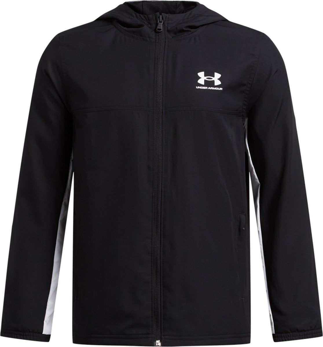 Under armour ua b rival wvn jacket jongens sportvest - zwart