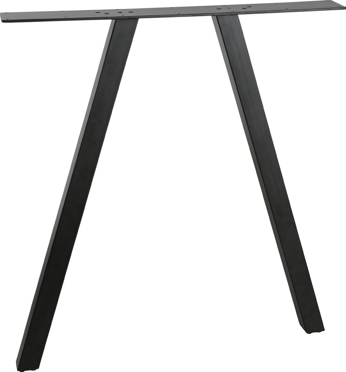 Woood tablo 2-standen poot vierkant 1 stuk - metaal - zwart - 72x79x10