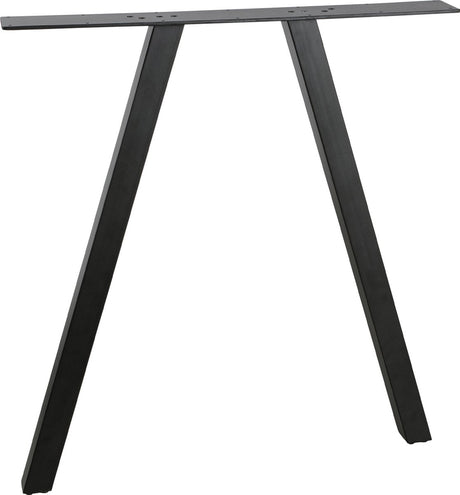 Woood tablo 2-standen poot vierkant 1 stuk - metaal - zwart - 72x79x10