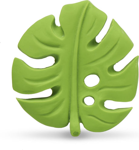 Lanco toys lanco rubberen bijtspeeltje - palmblad - groen