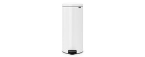 Brabantia pedaalemmer newicon 30 ltr wit met kunststof binnenemmer