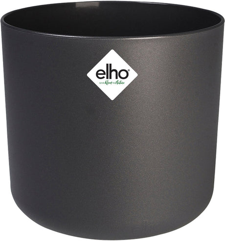 Elho b.for soft rond 14 - bloempot voor binnen - 100% gerecycled plastic - ø 13.8 x h 12.5 cm - antraciet