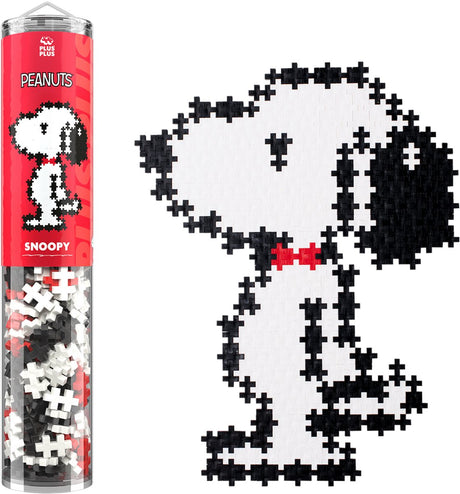 Plus-plus - puzzle by number snoopy peanuts - 275 stukjes - 4421 - puzzel en bouwspeelgoed in één - 3d puzzel vanaf 5 jaar