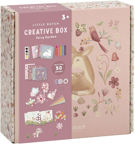 Little dutch knutseldoos - fairy garden - met verf, waskrijt, stickers en foamklei - knutselen - speelgoed kinderen - voor meisjes- vanaf 3 jaar
