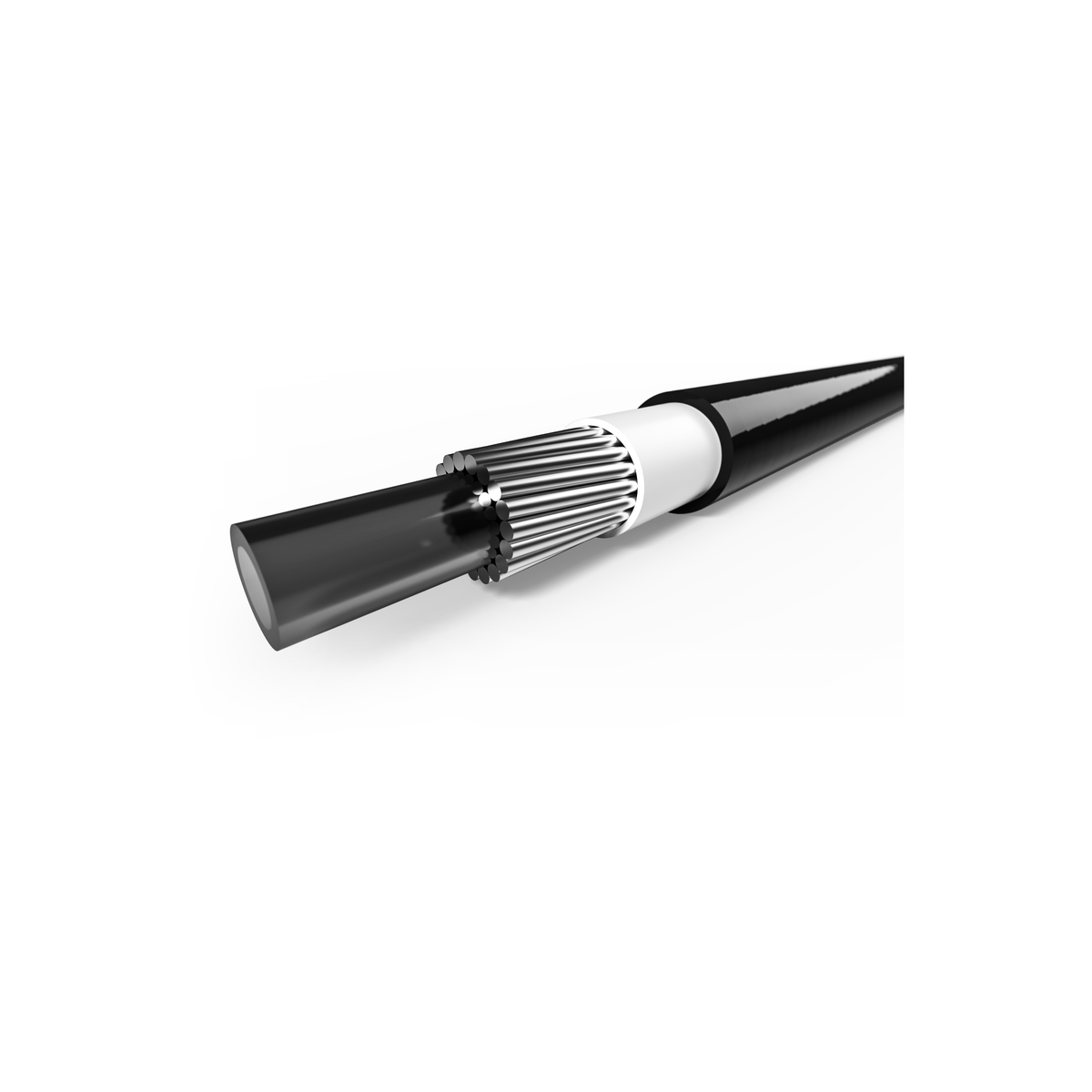 Elvedes schakel buitenk 4,2mm (10m) wit liner 1120sp-6-10
