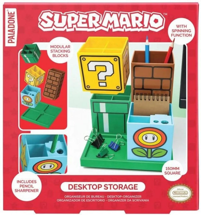 Paladone super mario desktop organizer-blocks (diversen) nieuw