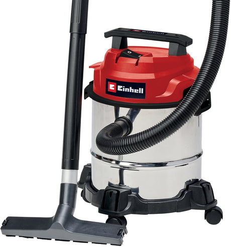 Einhell elektrische nat- droogzuiger tc-vc 1812 1 s - 1250 w - 180 mbar - 12 l - incl. diverse accessoires