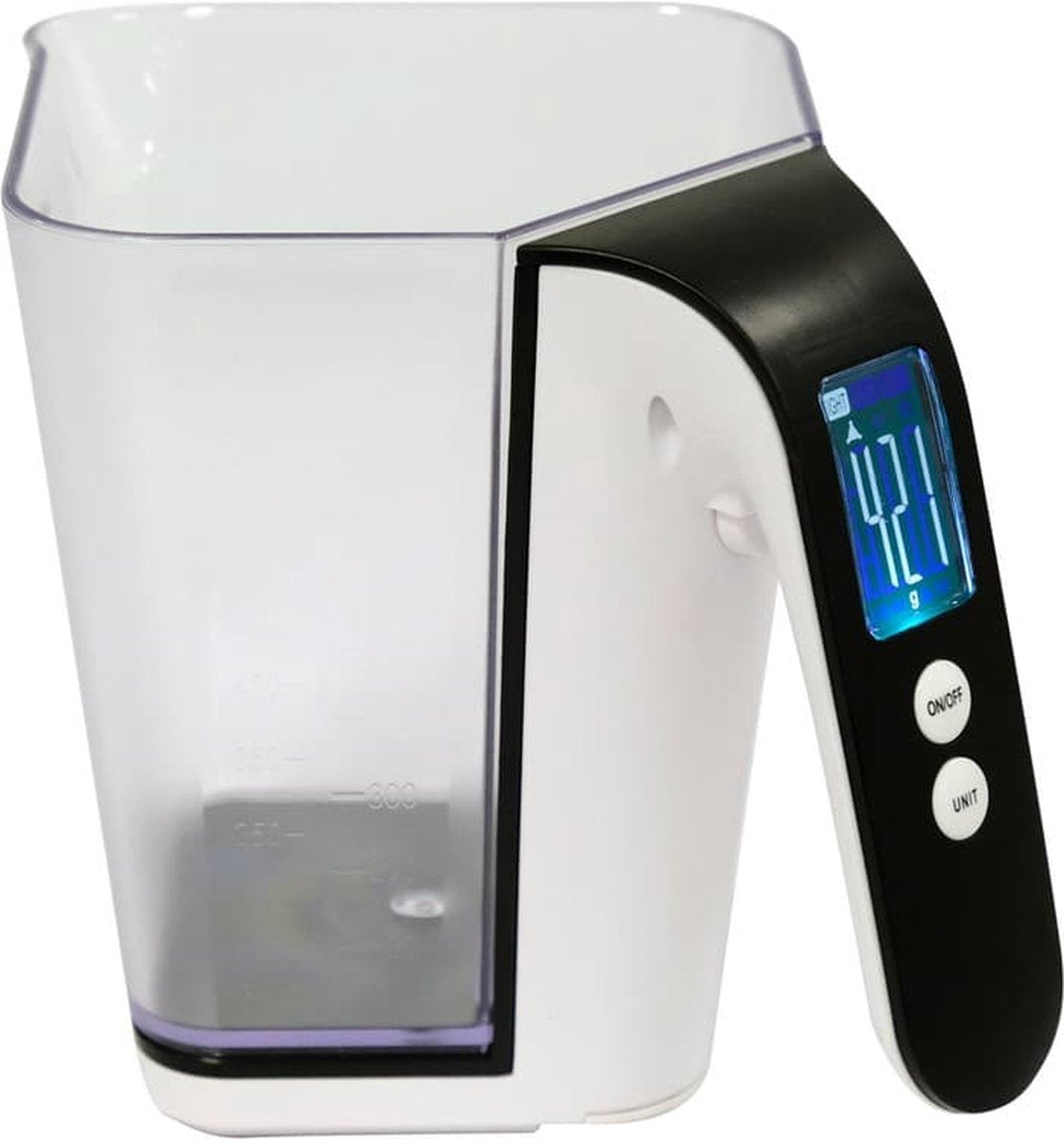Lund digitaal keukenweegschaal 68364 - maatbeker - wit - 2 kg - tot 1200ml
