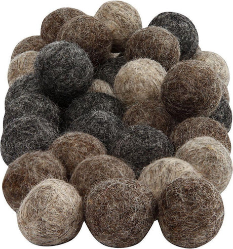 Creativ company cc wol kralen 20 mm naturel 64 stuks