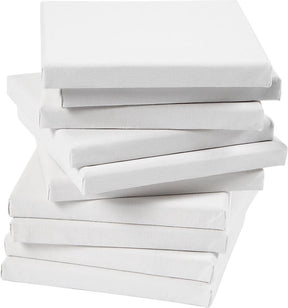Creativ company gespannen canvas, wit, diepte 1,6 cm, 200x200 mm, 280 gr, 80 stuk
