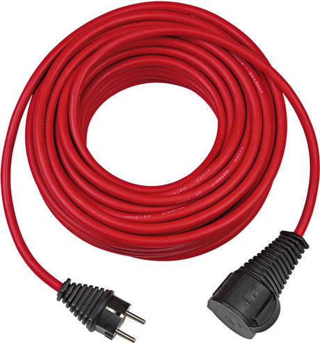 Brennenstuhl verlengkabel voor bouwplaatsen, ip 44, 25 m, rood