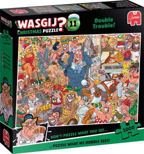 Jumbo wasgij christmas 11 - double trouble! - puzzel van 1000 stukjes