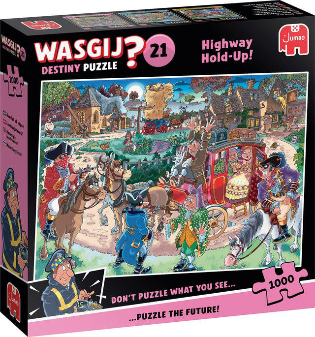 Jumbo wasgij destiny 21 - highway hold-up! - puzzel van 1000 stukjes