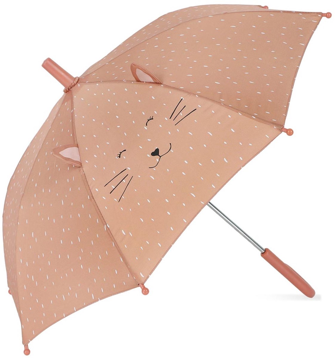 Trixie paraplu kinderen mrs. cat - kinderparaplu met katdesign - regenparaplu voor school en uitstapjes - roze