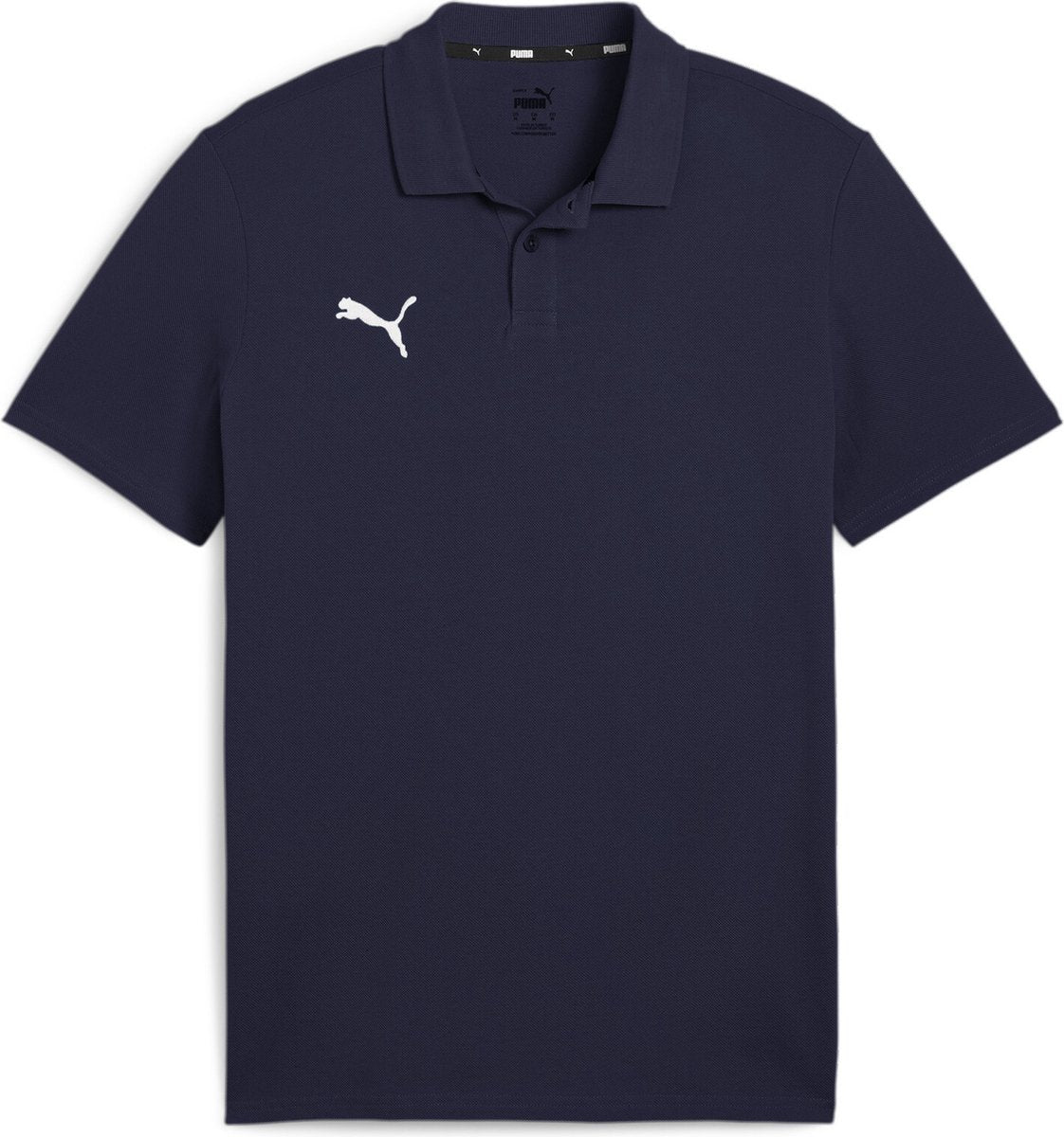 Puma teamgoal casuals polo heren sportshirt - navy- white xxl