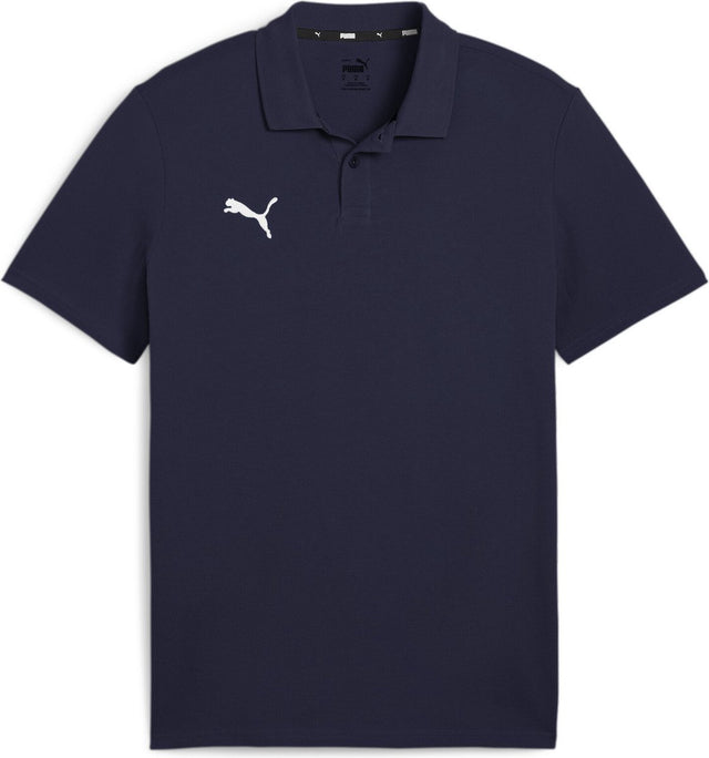Puma teamgoal casuals polo heren sportshirt - navy- white xxl