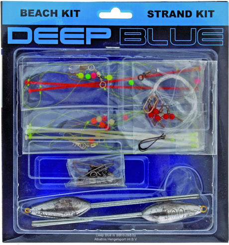 Albatros deep blue ready2fish beach kit - onderlijnen - 3 stuks
