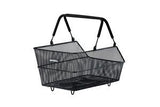 Basil Bicycle Basket Cento med Mik Fixing 14 liter 39 x 24 x 13 cm - svart