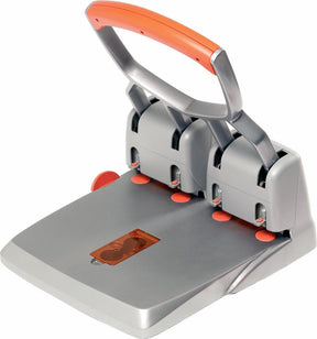Rapid supreme heavy duty perforator hdc150 4-gaats - perforeert tot 150 vel - zilver oranje