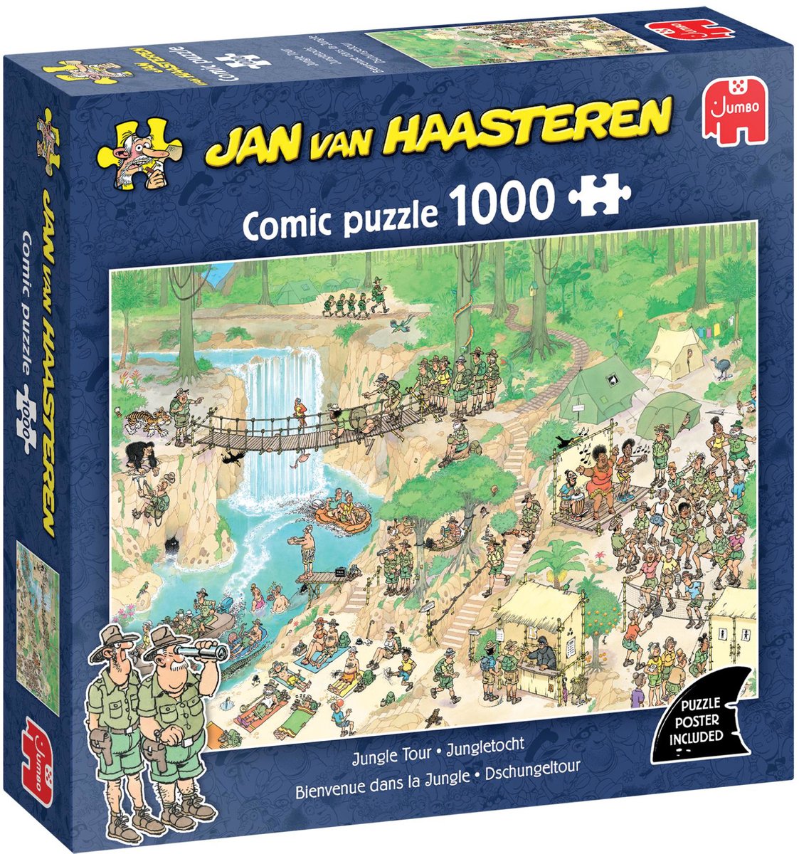 Jan van haasteren legpuzzel - de jungletocht, 1000st.