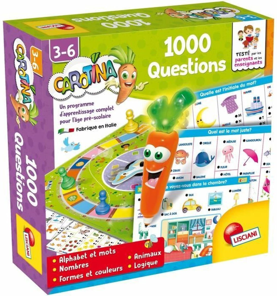 Lisciani - carotina - 1000 questions - fr