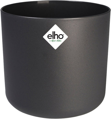 Elho b.for soft rond 25 - bloempot voor binnen - 100% gerecycled plastic - ø 24.7 x h 23.3 cm - antraciet