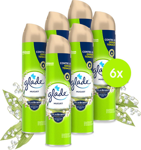 Glade luchtverfrisser spuitbus muguet (6x 300ml)
