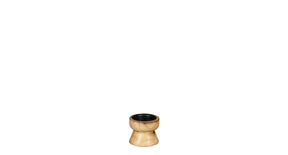 Woody candleholder brown fsc 100% - h5xd6cm