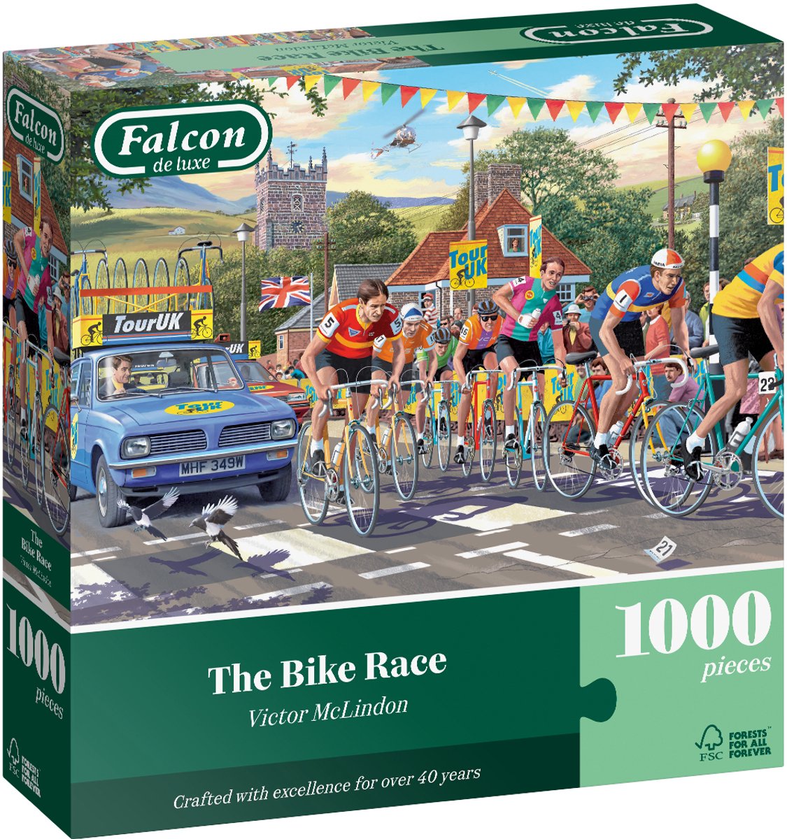 Falcon legpuzzel the bike race 1000 stukjes landschap puzzel.