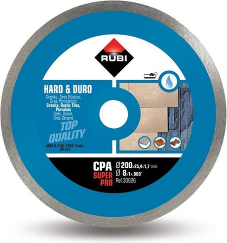Rubi diamantzaagblad cpa 200 superpro - 200x25,4x1,7 mm