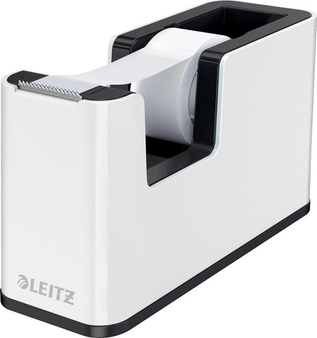 Leitz wow plakbandhouder - inclusief 1 rol plakband - zwart wit