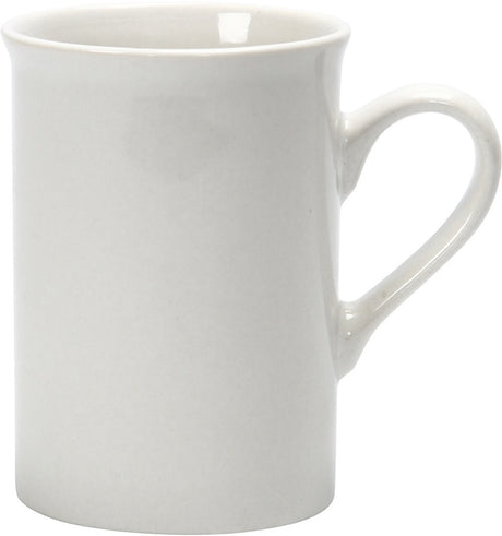 Creativ company porseleinen mok wit 10 cm 2 stuks