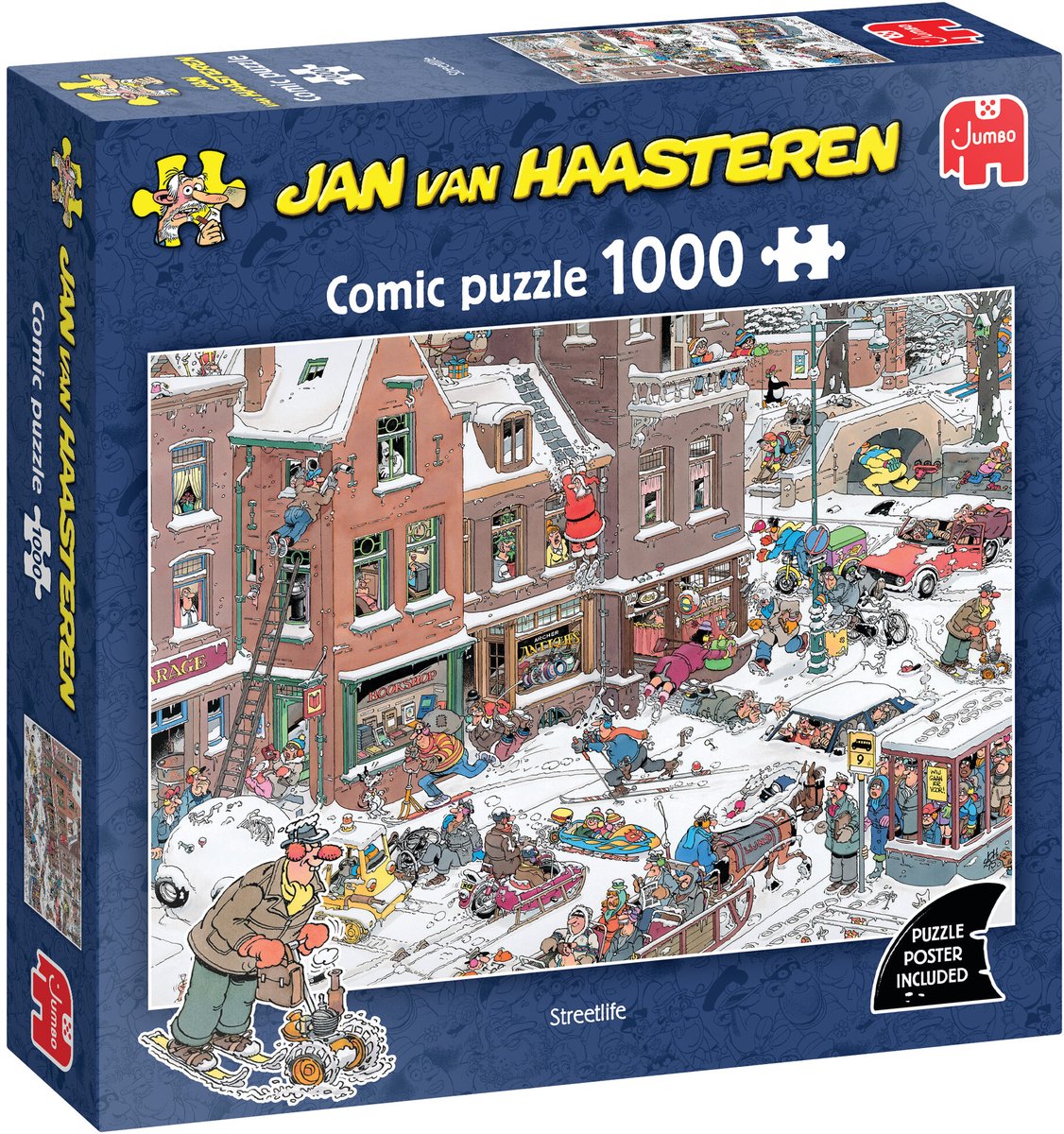 Jumbo streetlife - jan van haasteren - puzzel van 1000 stukjes