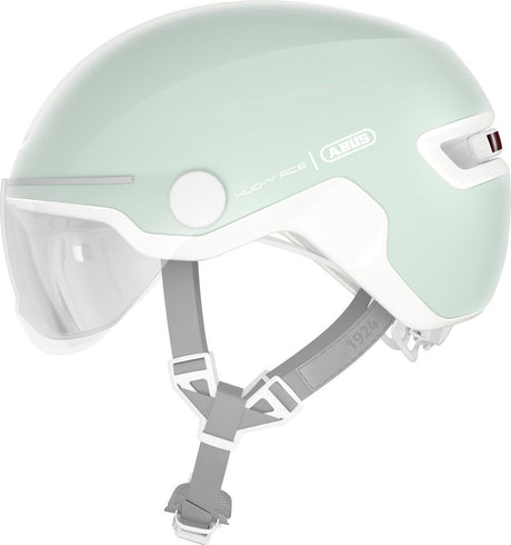 Abus fietshelm hud-y ace pure mint m - 54-58 cm - lichtgroen - geschikt voor gebruik op elektrische fietsen - stadsfietsen - 430 g
