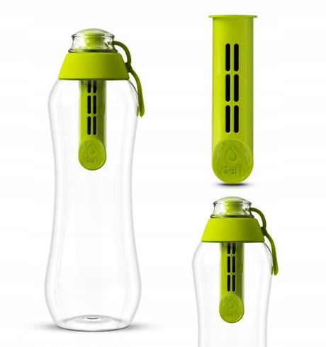 Dafi - filterfles voor water - 0,5l - limoen - inclusief 1 filter