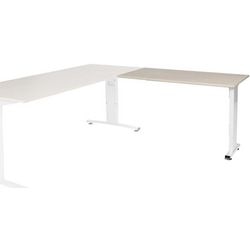 Bureau-uitbreiding schaffenburg lin-pla126-lerw-m25 120x60x65-85cm
