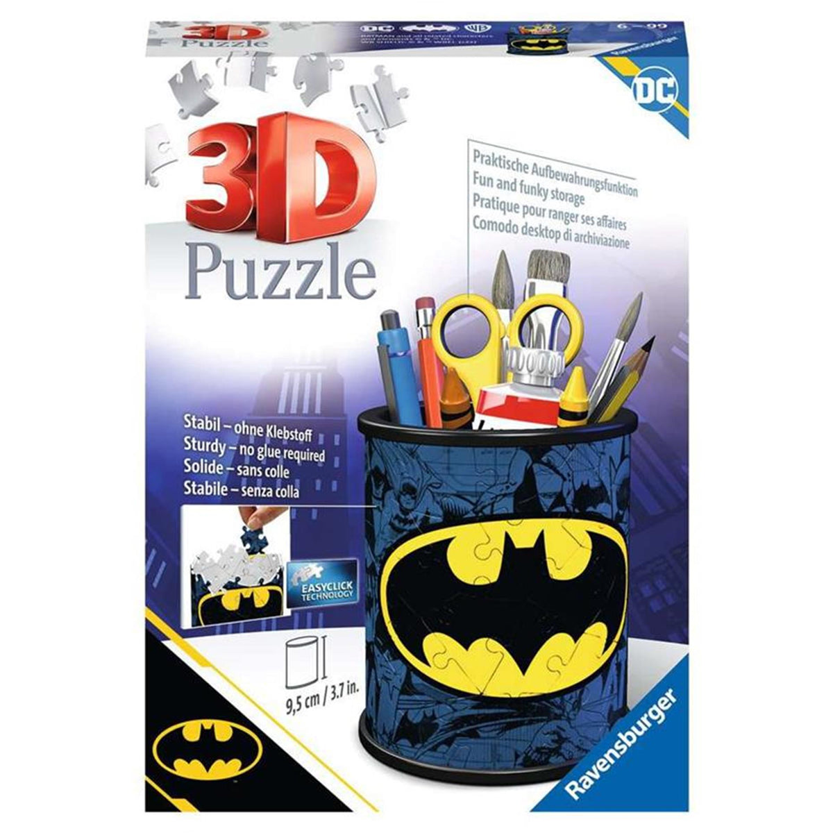 Ravensburger 3d puzzel batman pennenbakje puzzel 54 stukjes