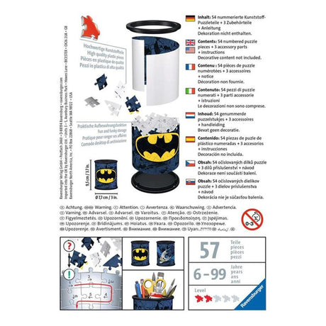 Ravensburger 3d puzzel batman pennenbakje puzzel 54 stukjes